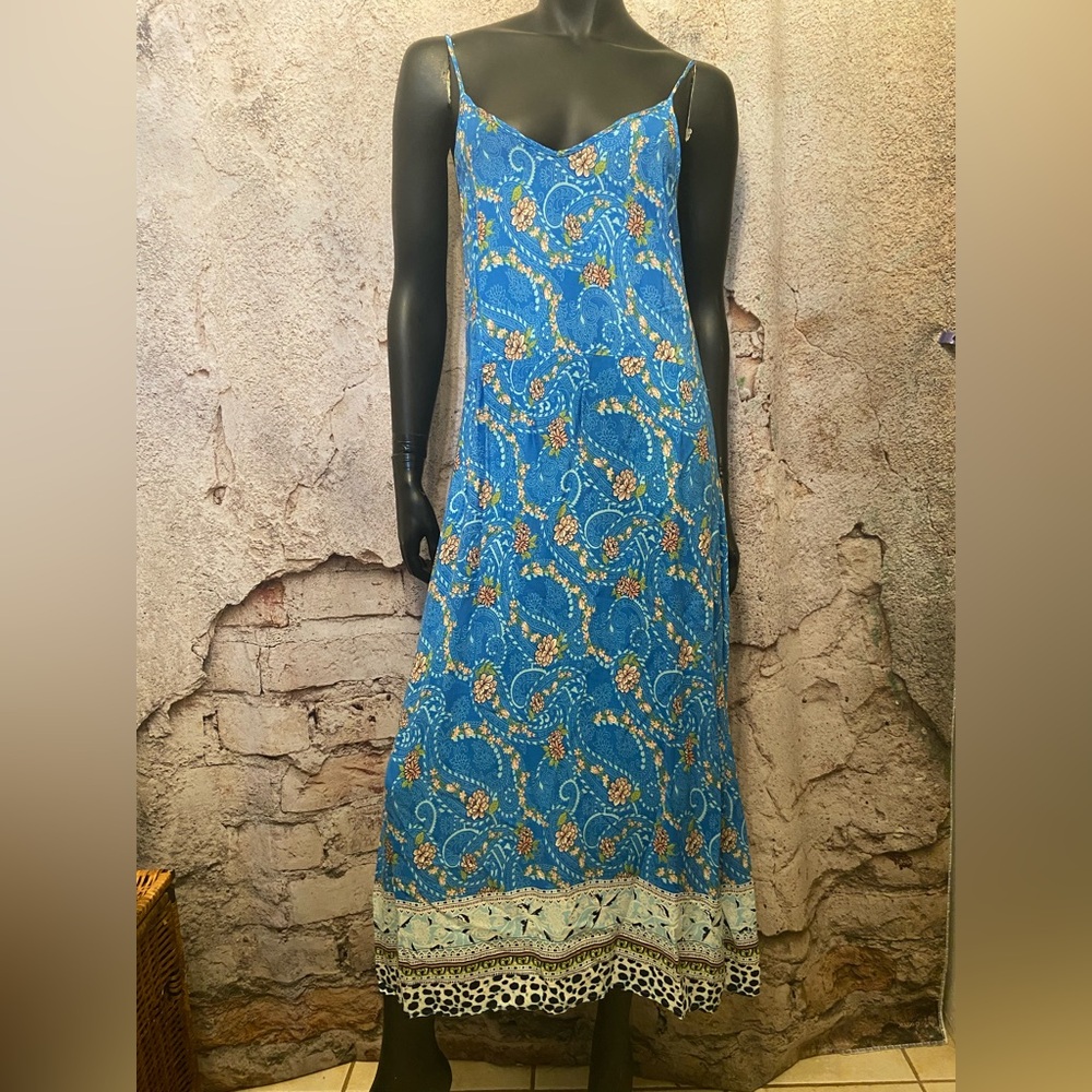 Emery Rose Blue Spaghetti Strap Dress